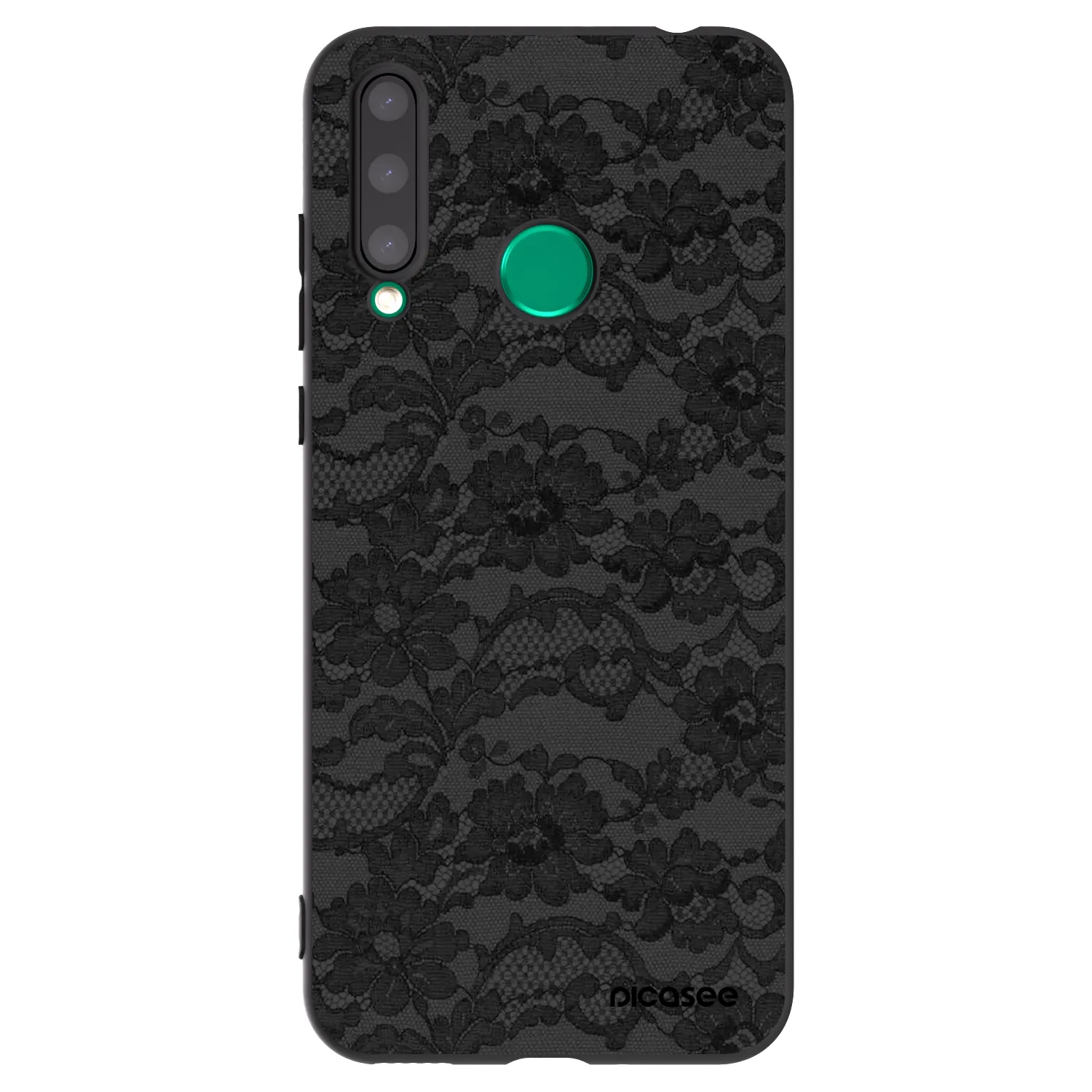 Picasee silikonowe czarne etui na Honor 20 Lite - Dark Elegance