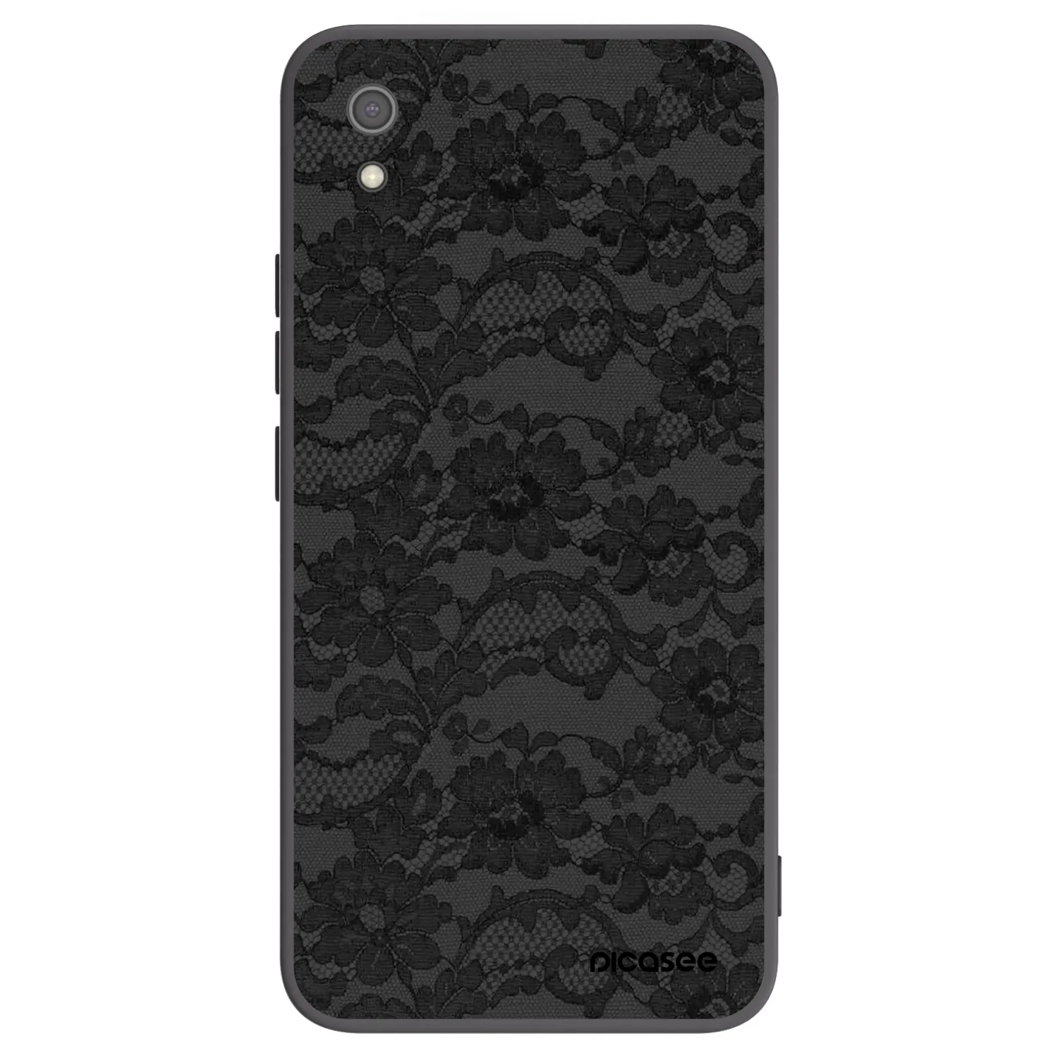 Picasee silikonowe czarne etui na Xiaomi Redmi 7A - Dark Elegance