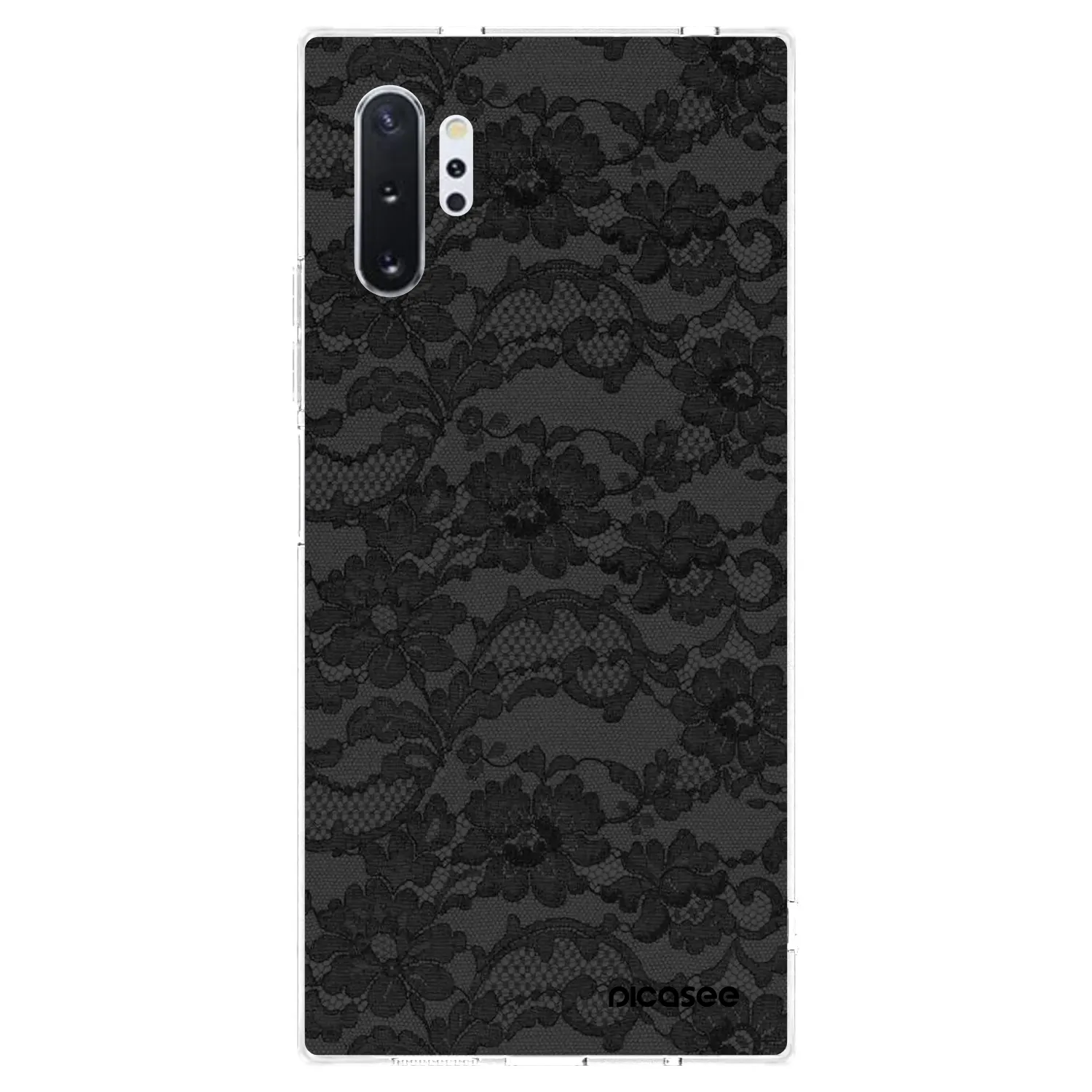 Picasee silikonowe przeźroczyste etui na Samsung Galaxy Note 10+ N975F - Dark Elegance