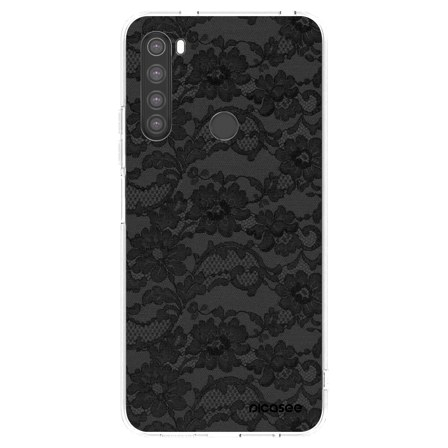 Picasee silikonowe przeźroczyste etui na Xiaomi Redmi Note 8 - Dark Elegance