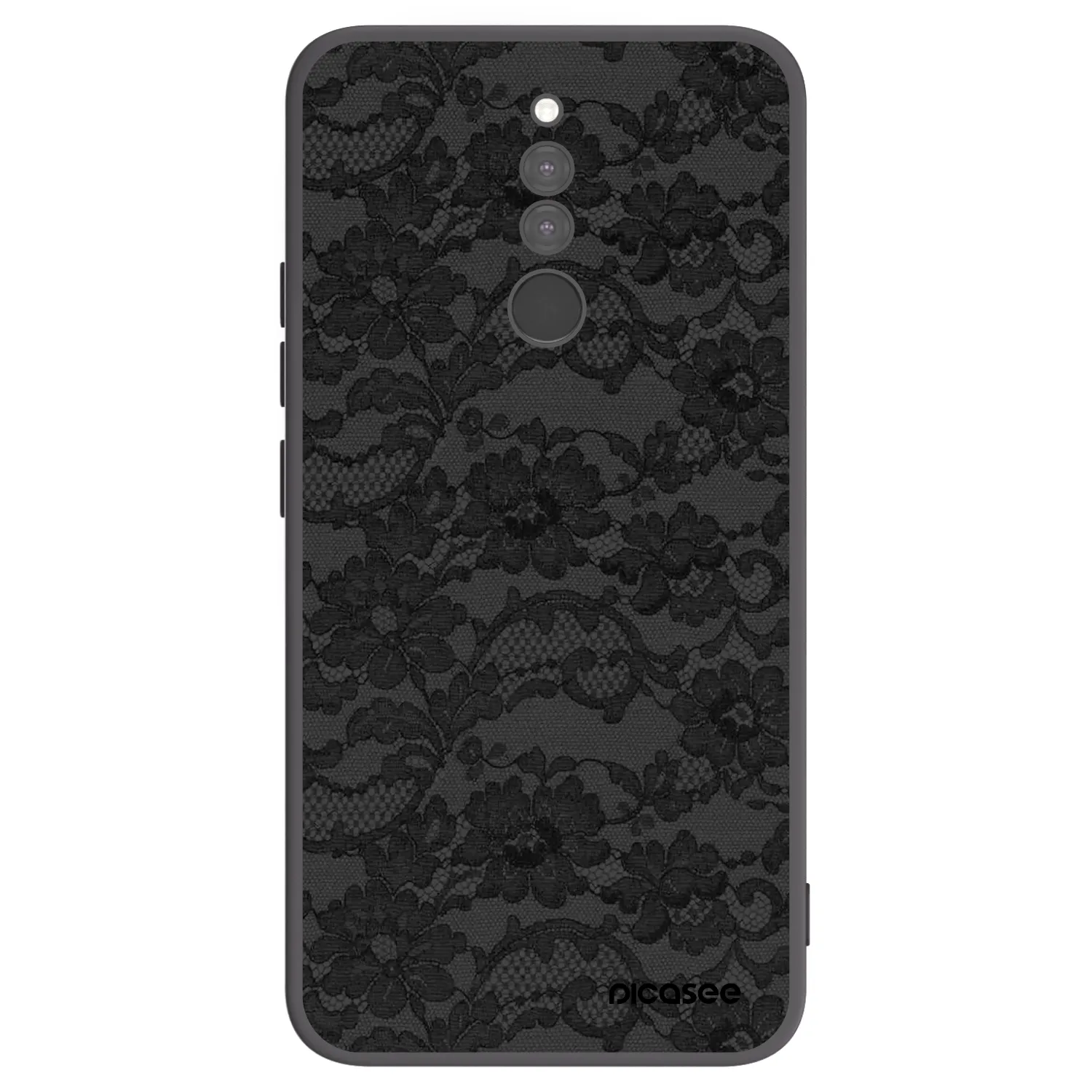 Picasee silikonowe czarne etui na Xiaomi Redmi 8 - Dark Elegance