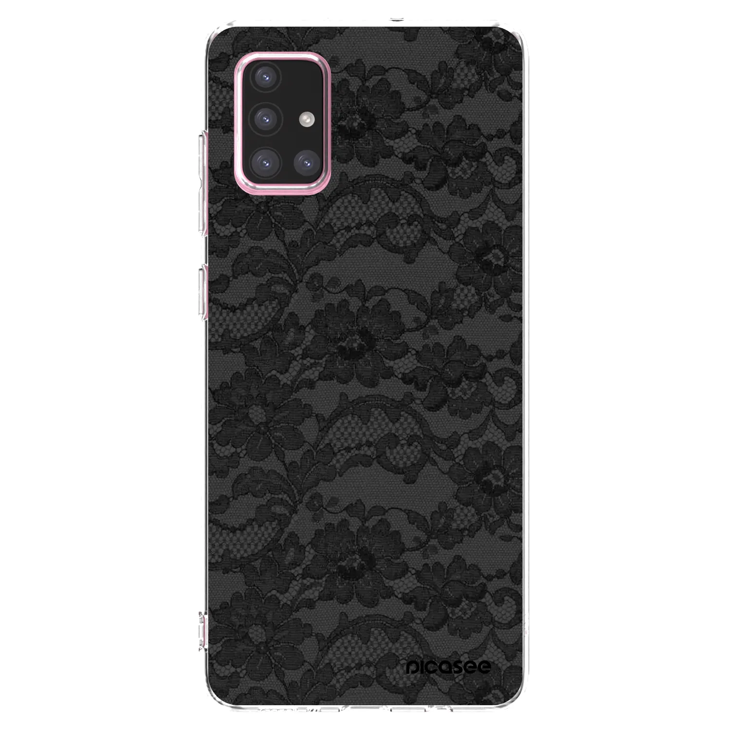 Picasee silikonowe przeźroczyste etui na Samsung Galaxy A71 A715F - Dark Elegance