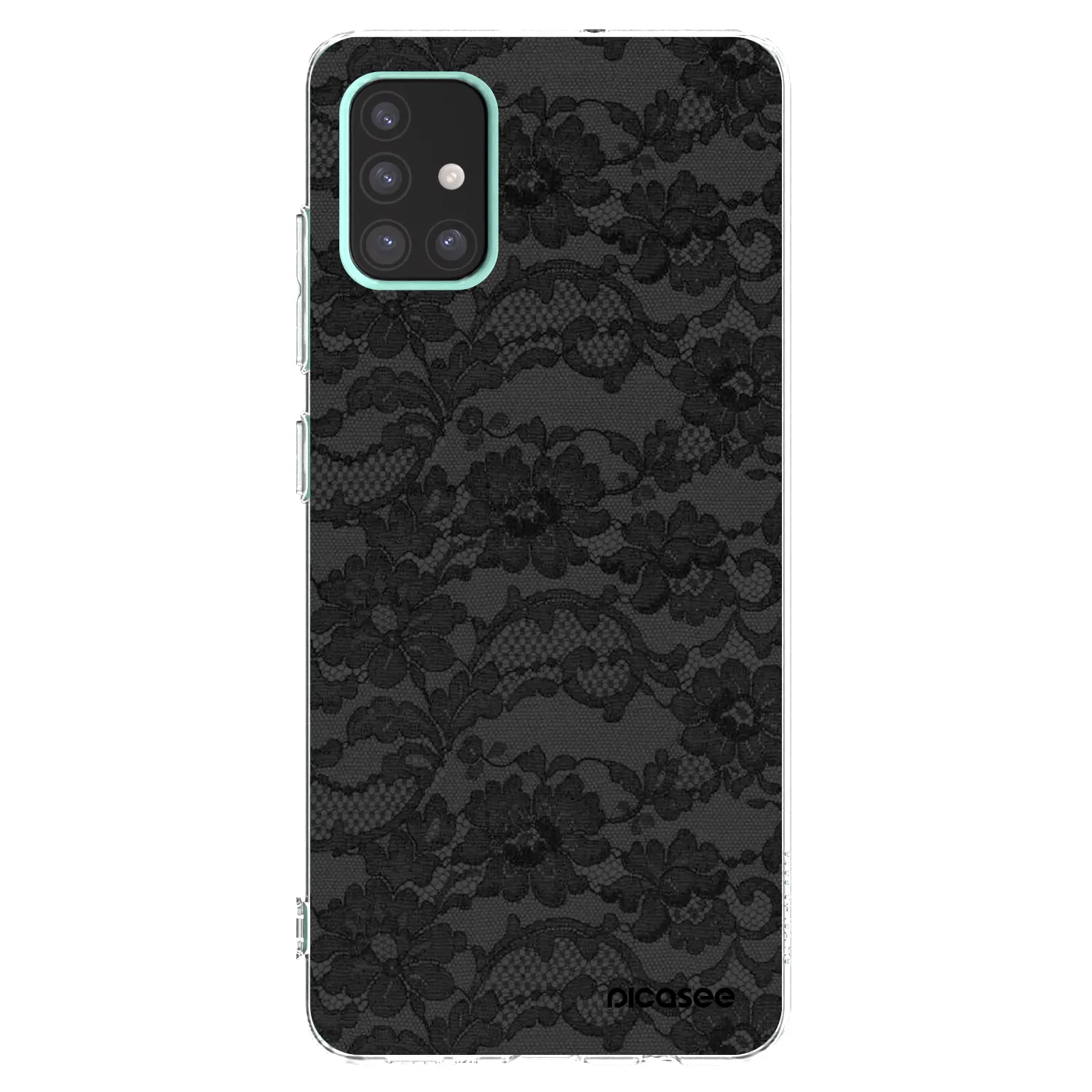 Picasee silikonowe przeźroczyste etui na Samsung Galaxy A51 A515F - Dark Elegance
