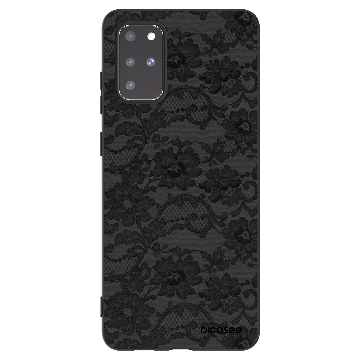 Picasee silikonowe czarne etui na Samsung Galaxy S20+ G985F - Dark Elegance