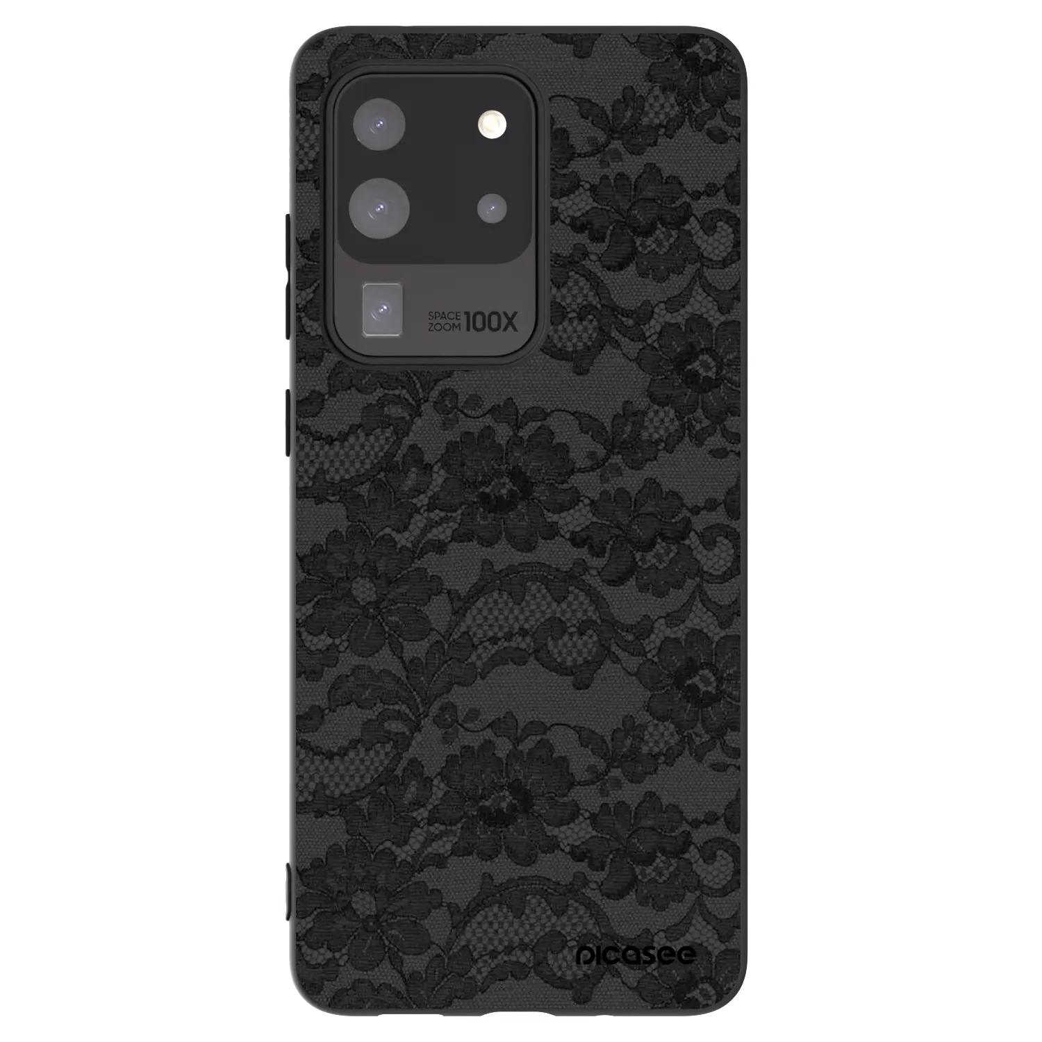 Picasee silikonowe czarne etui na Samsung Galaxy S20 Ultra 5G G988F - Dark Elegance
