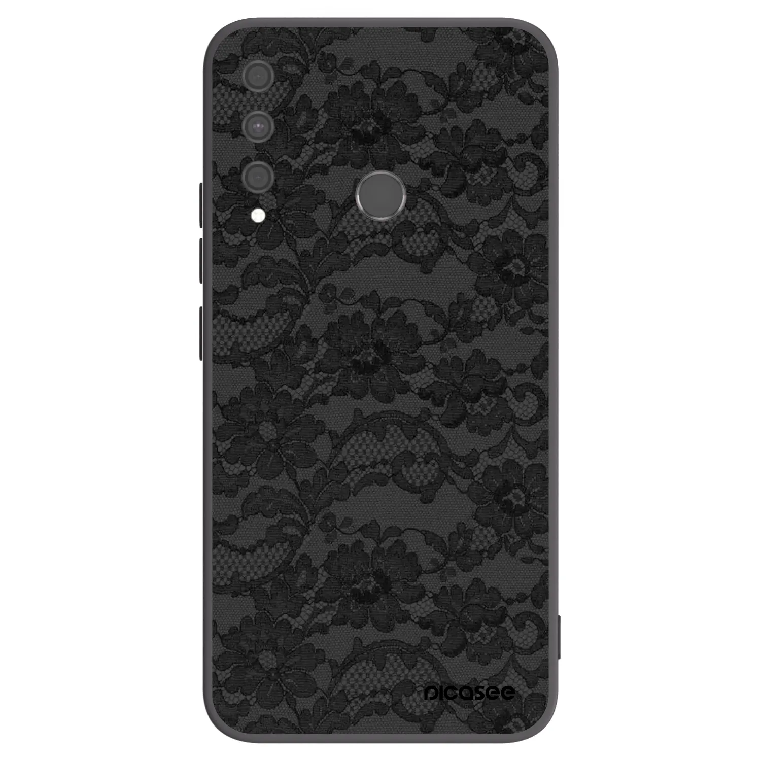 Picasee silikonowe czarne etui na Huawei P40 Lite E - Dark Elegance