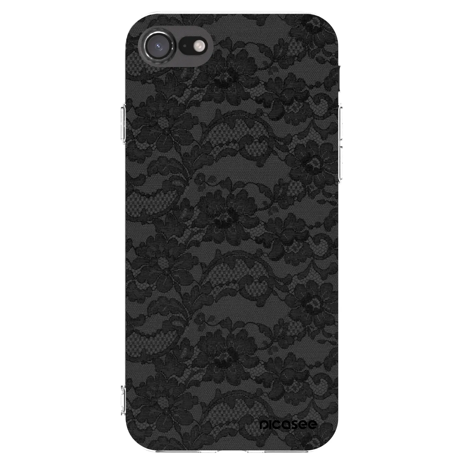 Picasee silikonowe przeźroczyste etui na Apple iPhone SE 2020 - Dark Elegance