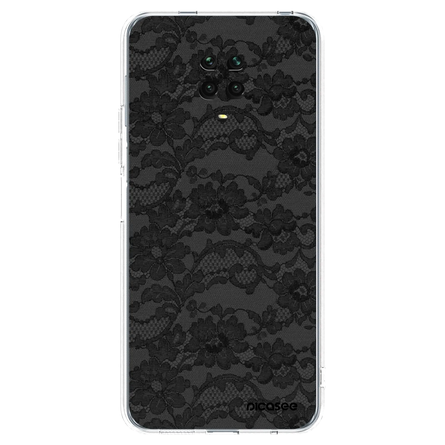 Picasee silikonowe przeźroczyste etui na Xiaomi Redmi Note 9S - Dark Elegance