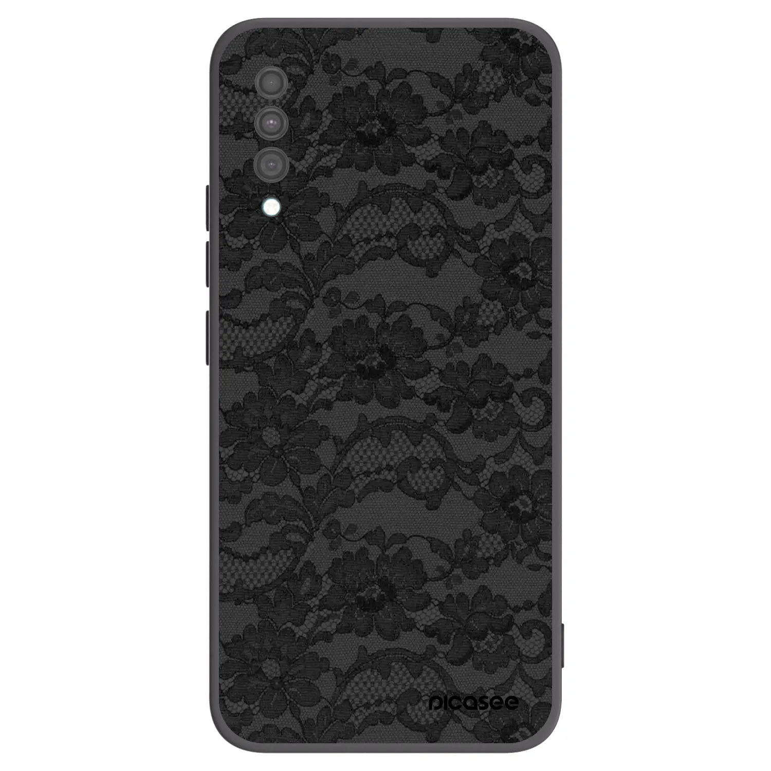 Picasee silikonowe czarne etui na Samsung Galaxy A30s A307F - Dark Elegance