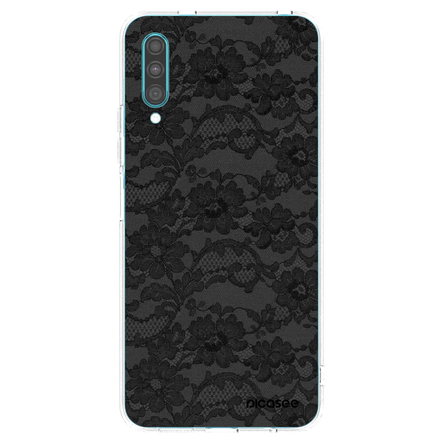 Picasee silikonowe przeźroczyste etui na Samsung Galaxy A30s A307F - Dark Elegance