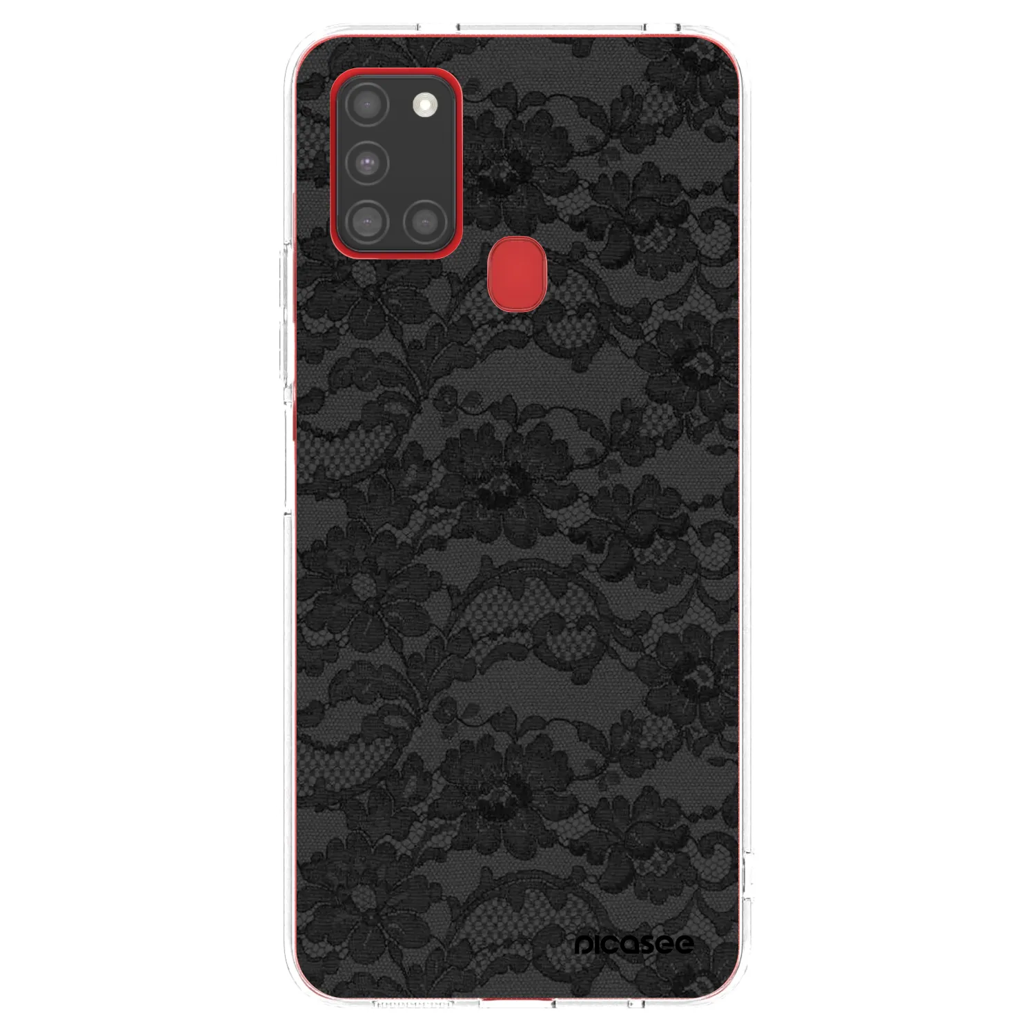 Picasee silikonowe przeźroczyste etui na Samsung Galaxy A21s - Dark Elegance