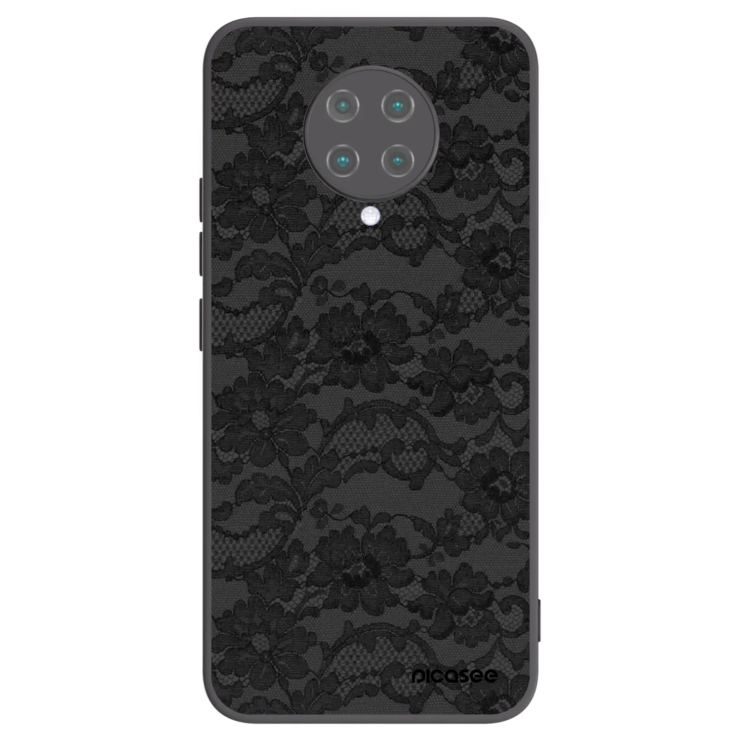 Picasee silikonowe czarne etui na Xiaomi Poco F2 Pro - Dark Elegance