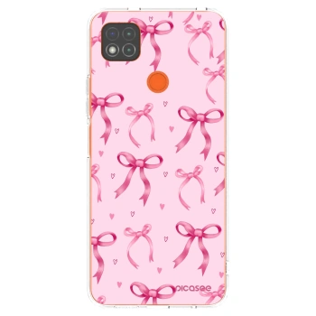 Picasee silikonowe przeźroczyste etui na Xiaomi Redmi 9C - Bow Aesthetic