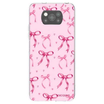 Picasee silikonowe czarne etui na Xiaomi Poco X3 - Bow Aesthetic