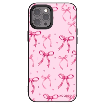 Picasee silikonowe czarne etui na Apple iPhone 12 Pro Max - Bow Aesthetic