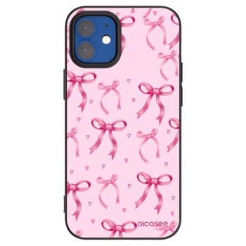 Picasee silikonowe czarne etui na Apple iPhone 12 mini - Bow Aesthetic