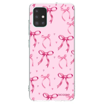 Picasee silikonowe przeźroczyste etui na Samsung Galaxy M51 M515F - Bow Aesthetic