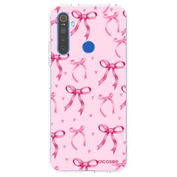 Picasee silikonowe przeźroczyste etui na Realme 5 - Bow Aesthetic