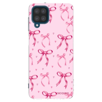 Picasee silikonowe przeźroczyste etui na Samsung Galaxy A12 A125F - Bow Aesthetic