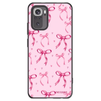 Picasee silikonowe czarne etui na Xiaomi Redmi Note 10 - Bow Aesthetic