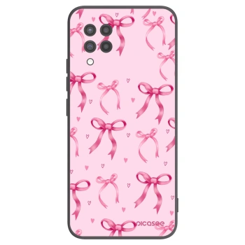Picasee silikonowe czarne etui na Samsung Galaxy A42 A426B - Bow Aesthetic