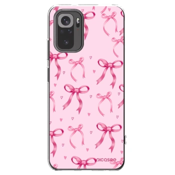Picasee silikonowe przeźroczyste etui na Xiaomi Redmi Note 10S - Bow Aesthetic