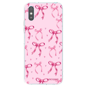 Picasee silikonowe przeźroczyste etui na Xiaomi Redmi 9AT - Bow Aesthetic