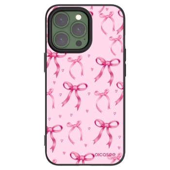 Picasee silikonowe czarne etui na Apple iPhone 13 Pro - Bow Aesthetic