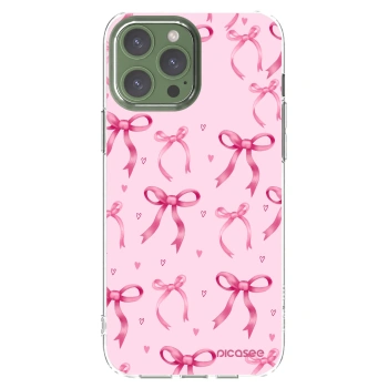 Picasee silikonowe przeźroczyste etui na Apple iPhone 13 Pro Max - Bow Aesthetic
