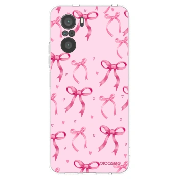 Picasee silikonowe przeźroczyste etui na Xiaomi Poco F3 - Bow Aesthetic