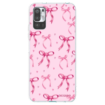 Picasee silikonowe przeźroczyste etui na Xiaomi Redmi Note 10 5G - Bow Aesthetic