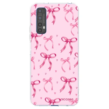 Picasee silikonowe przeźroczyste etui na Realme 7 - Bow Aesthetic