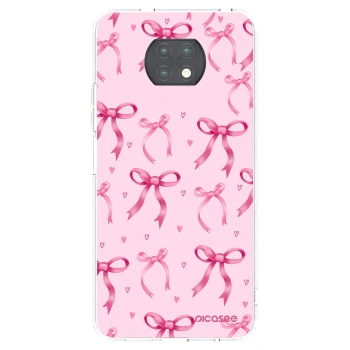 Picasee silikonowe przeźroczyste etui na Xiaomi Redmi Note 9T - Bow Aesthetic