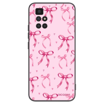 Picasee silikonowe czarne etui na Xiaomi Redmi 10 - Bow Aesthetic