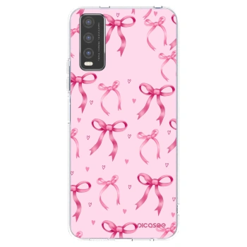 Picasee silikonowe przeźroczyste etui na Vivo Y20s - Bow Aesthetic