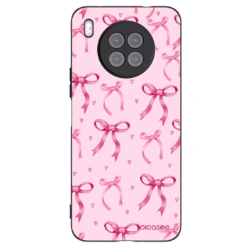 Picasee silikonowe czarne etui na Huawei Nova 8i - Bow Aesthetic