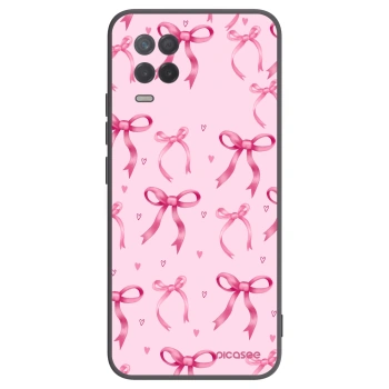 Picasee silikonowe czarne etui na Realme 8 5G - Bow Aesthetic