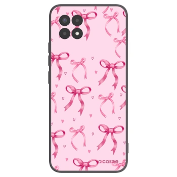 Picasee silikonowe czarne etui na Realme 8i - Bow Aesthetic