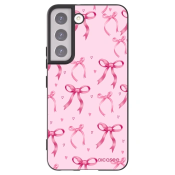 Picasee silikonowe czarne etui na Samsung Galaxy S22 5G - Bow Aesthetic