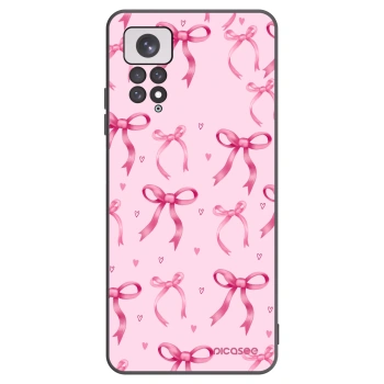 Picasee silikonowe czarne etui na Xiaomi Redmi Note 11 - Bow Aesthetic