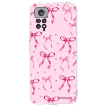 Picasee silikonowe przeźroczyste etui na Xiaomi Redmi Note 11 - Bow Aesthetic