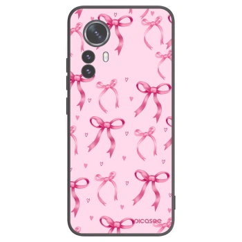 Picasee silikonowe czarne etui na Xiaomi 12 Pro - Bow Aesthetic