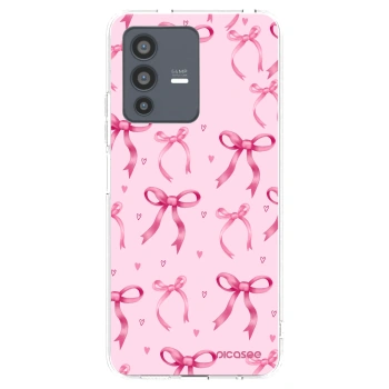 Picasee silikonowe przeźroczyste etui na Vivo V23 5G - Bow Aesthetic