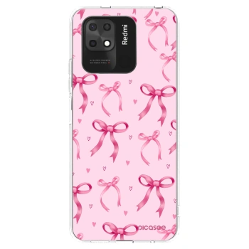 Picasee silikonowe przeźroczyste etui na Xiaomi Redmi 10C - Bow Aesthetic