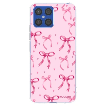 Picasee silikonowe przeźroczyste etui na Honor X8 4G - Bow Aesthetic