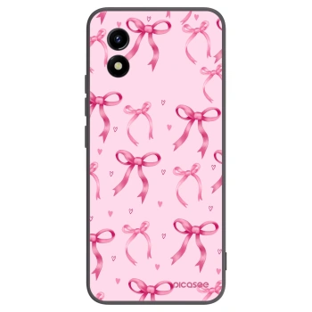 Picasee silikonowe czarne etui na Vivo Y01 - Bow Aesthetic