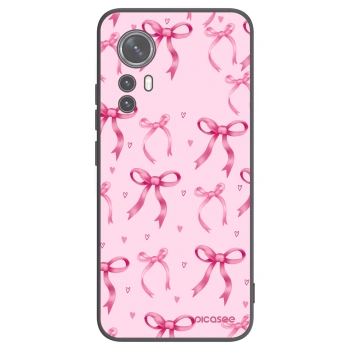 Picasee silikonowe czarne etui na Xiaomi 12X - Bow Aesthetic