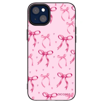 Picasee silikonowe czarne etui na Apple iPhone 14 Plus - Bow Aesthetic