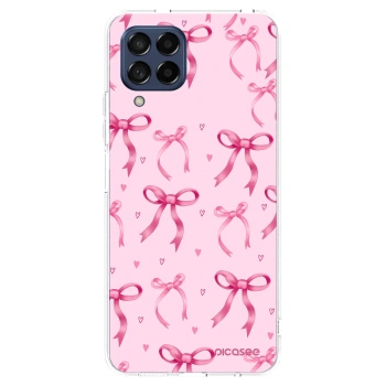 Picasee silikonowe przeźroczyste etui na Samsung Galaxy M53 5G - Bow Aesthetic