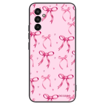 Picasee silikonowe czarne etui na Samsung Galaxy M13 M135F - Bow Aesthetic